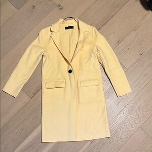 Zara Yellow Women's wool coat s
